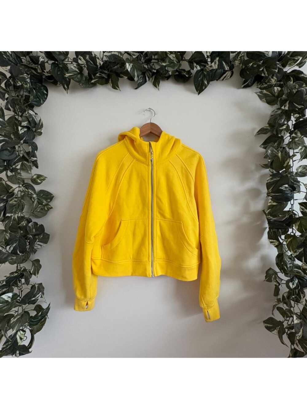 Lululemon Athletic Scuba Oversized Full Zip Hoodie Utility Yellow Size M/L